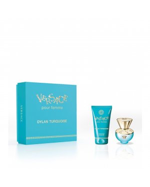 COFFRET: Versace Dylan Turquoise Pour Femme Eau de Toilette 30ml Coffret